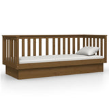 Day Bed without Mattress Honey Brown 75x190 cm Small Single Solid Wood Pine 821577