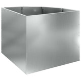 Corner Planter Silver 60 x 60 x 50 cm Galvanised steel 883666
