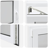 Basement Window RISOR 90x60 cm Tilt&Turn DIN Left White 4108317