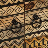 Coffee Table Black 80x50x40 cm Solid Rough Wood Mango 4018633