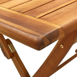 Garden Dining Set Beige Solid acacia wood, 100% polyester fabric 3281703