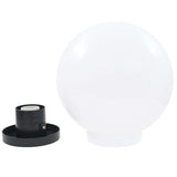 ZNTS LED Bowl Lamps 2 pcs Spherical 25 cm PMMA 50655