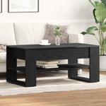 ZNTS Black Oak Coffee Table - 102x55x45 cm, Made of Engineered Wood 862729