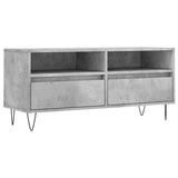 TV Cabinet Concrete Grey 100x34.5x44.5 cm Engineered Wood 831240