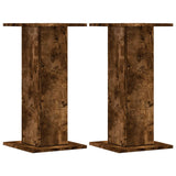 Speaker Stands 2 pcs Smoked Oak 30x30x60 cm Engineered Wood 852658