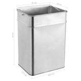 Ashtray Dustbin Hotel 45 L Stainless Steel 51092