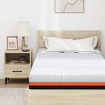 Mattress White and Grey 120 x 200 cm Gel Memory Foam 4106352