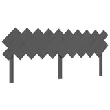 Bed Frame without Mattress Grey 200x200 cm Solid Wood Pine 3193748