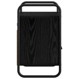Hanging Bedside Cabinet 2 pcs Black Oak 40 x 30 x 50 cm 8013555