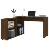 Corner Desk Brown Oak Engineered Wood 342664