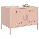 ZNTS Coffee Table Pink 68x50x50.5 cm Steel 843031