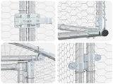 Chicken Coop Silver 200 x 200 x 200 cm Galvanised Steel 42042527