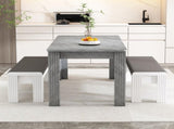 4 Seater Dining room table, MDF Wood Rectangle Modern Dining,Room Furniture Unit, Small N606P272566G