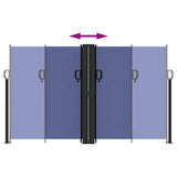 Retractable Side Awning Blue 140x600 cm 4004611