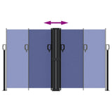 Retractable Side Awning Blue 140x1200 cm 4004806