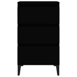 Bedside Cabinet Black 40x35x70 cm Engineered Wood 819669