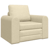 Sofa Bed Cream 98 x 71 x 83 cm Fabric 4106661