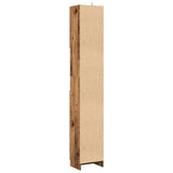 Bathroom Cabinet Old Wood 32x25.5x190 cm Engineered Wood 856048