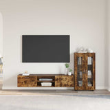 TV Cabinet Set FLORIN 3 pcs Smoked Oak Engineered Wood 3397939