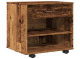 Rolling Cabinet Old Wood 46x36x59 cm Engineered Wood 856660