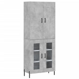 Highboard Concrete Grey 69,5x34x180 cm Engineered Wood 3195743
