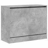 Shoe Cabinet Concrete Grey 80x34x63 cm Engineered Wood 839962