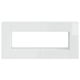 Console Table High Gloss White 155 x 29 x 74 cm Engineered Wood 899890