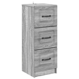 Drawer Cabinet Grey Sonoma 33 x 34.5 x 87 cm Engineered Wood 895771