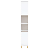 Bathroom Cabinet White 30x30x190 cm Engineered Wood 819788