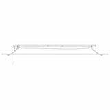 Awning Frame with LED Strip Lights White 500 x 350 cm Aluminium 313227