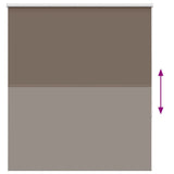Roller Blind Blackout Coffee 125x130 cm Fabric Width 121.6 cm Polyester 4010977