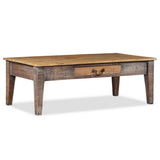 244968 Coffee Table Solid Wood Vintage 118x60x40 cm
