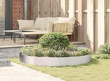 Planter Ring Silver 120 x 120 x 20 cm Stainless Steel 873642