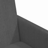 Dining Chairs with Wheels 2 pcs Dark grey 57 x 66 x 94 cm 42017802