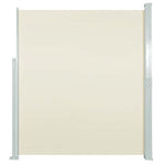 Patio Retractable Side Awning 170x300 cm Cream 48365