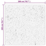 Rug OVIEDO Short Pile Turquoise 200x200 cm 375604