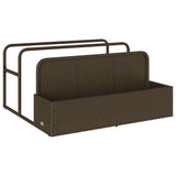 Poolside Float Storage Brown 110x100x57 cm Poly Rattan 4104089