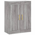 Highboard Grey Sonoma 69.5x34x180 cm Engineered Wood 3199551
