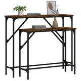Console Tables 2 pcs Smoked Oak Engineered Wood 834142