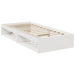 ZNTS Day Bed without Mattress White 90x190 cm Solid Wood Pine 859248