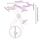 Dining Table Leg Spider Shape Black 85x85x cm Steel 4013123