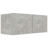 7 Piece TV Cabinet Set Concrete Grey Engineered Wood 3079092