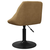 Bar Stool Brown Velvet 335314