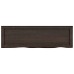 Bathroom Countertop Dark Brown 100x30x cm Treated Solid Wood 3156223