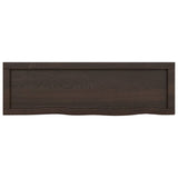 Bathroom Countertop Dark Brown 100x30x cm Treated Solid Wood 3156223