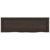 Bathroom Countertop Dark Brown 100x30x cm Treated Solid Wood 3156223