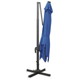 Cantilever Garden Parasol Azure Blue Polyester, Aluminium Large 312349