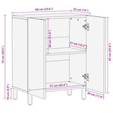 Sideboard 60x33x75 cm Solid Wood Acacia 4017758