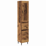 Highboard Old Wood 34.5 x 34 x 180 cm Engineered Wood 3415782