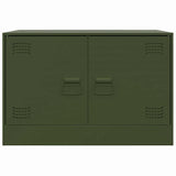 TV Cabinets 2 pcs Olive Green 67x39x44 cm Steel 841640